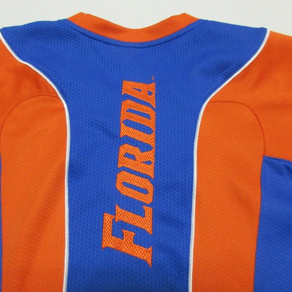 Nike Team Fit Dry Florida Gators Performance Shirt Men's Size M Blue and Orange - Picture 6 of 9